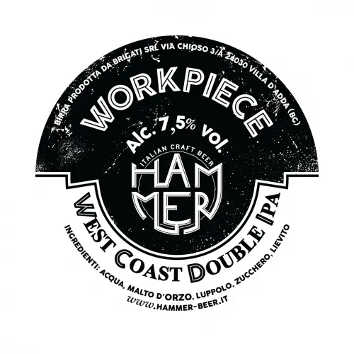 Hammer - Italian Craft Beer Workpiece - West Coast Double IPA