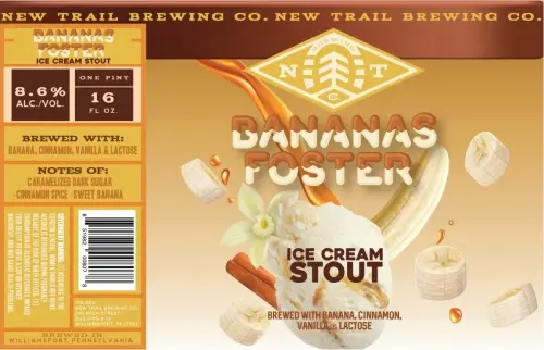 New Trail Brewing Co. Bananas Foster Ice Cream Stout