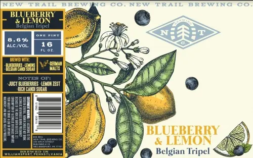 New Trail Brewing Co. Blueberry & Lemon Belgian Tripel