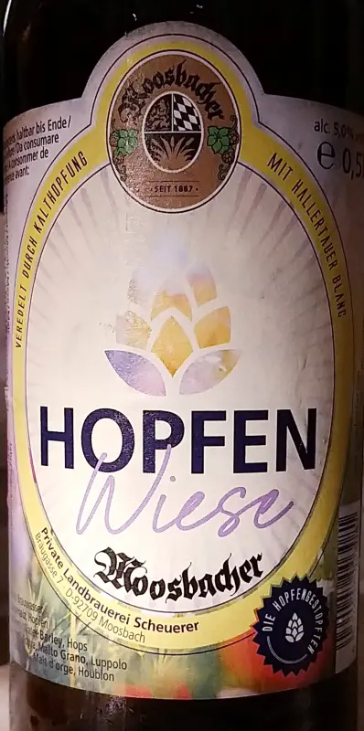 Private Landbrauerei Scheuerer (Moosbacher) Hopfenwiese