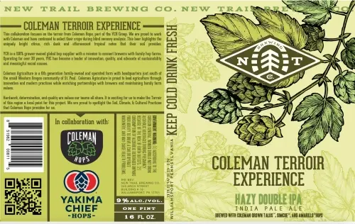 New Trail Brewing Co. Coleman Terroir Experience