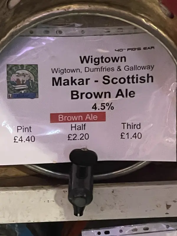 Wigtown Brewery Makar - Scottish Brown Ale