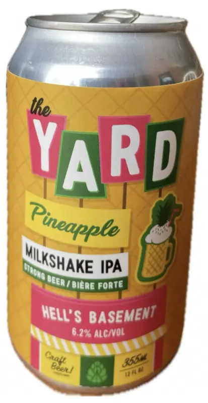Hell's Basement The Yard Pineapple Milkshake IPA