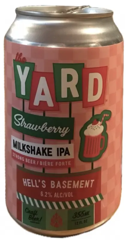 Hell's Basement The Yard Strawberry Milkshake IPA