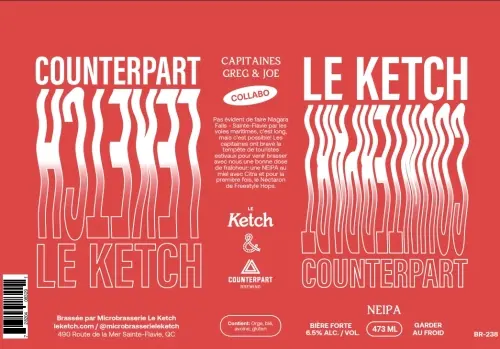 Le Ketch - Microbrasserie du Littoral Capitaines Greg & Joe - Le Ketch X Counterpart