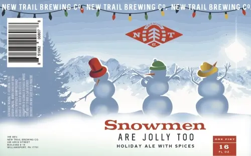 New Trail Brewing Co. Snowmen Are Jolly Too