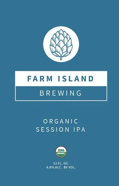 Peak Organic Brewing Company Farm Island Organic Session IPA