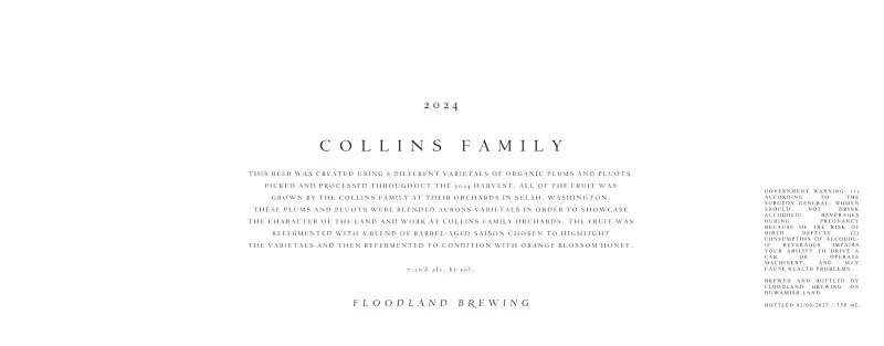 Floodland Brewing Collins Family (2024)