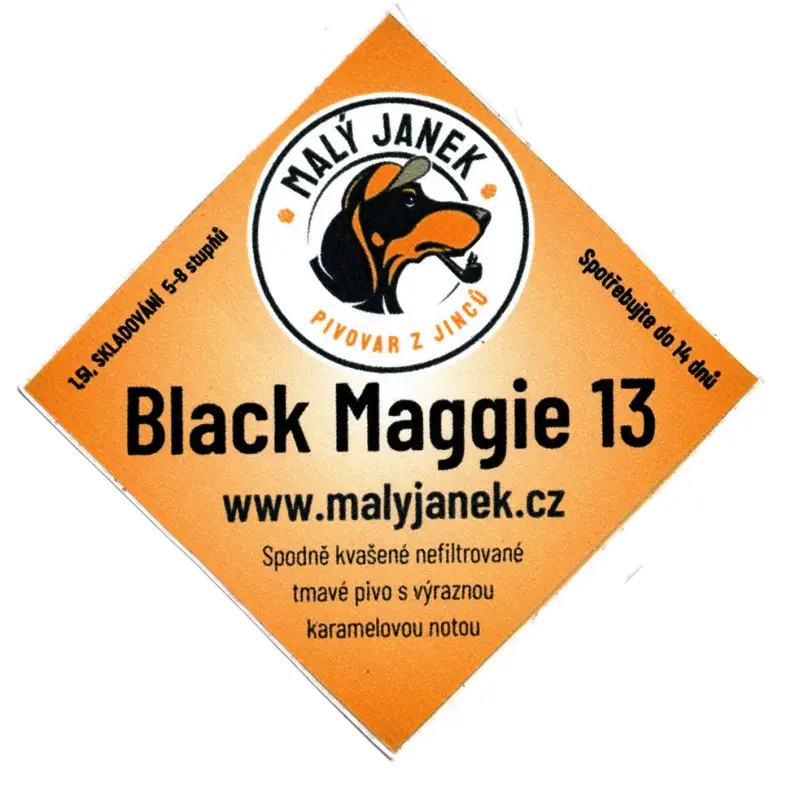Malý Janek - Pivovar z Jinců Black Maggie 13°