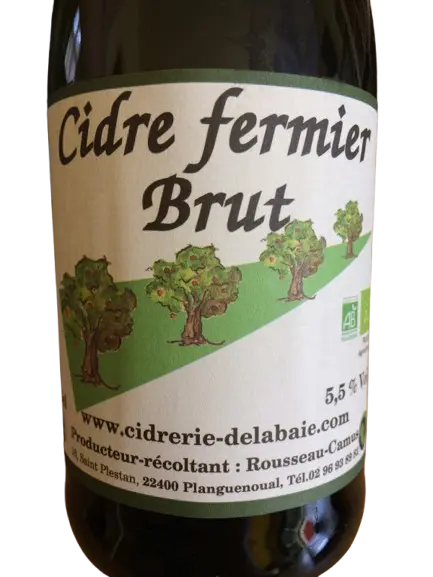 Cidrerie de la Baie (Rousseau-Camus) Cidre Fermier Brut