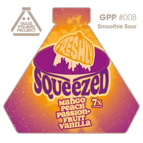 CoolHead Brew Glass Pyramid Project #008 Freshly Squeezed: Mango + Peach + Passion Fruit + Vanilla