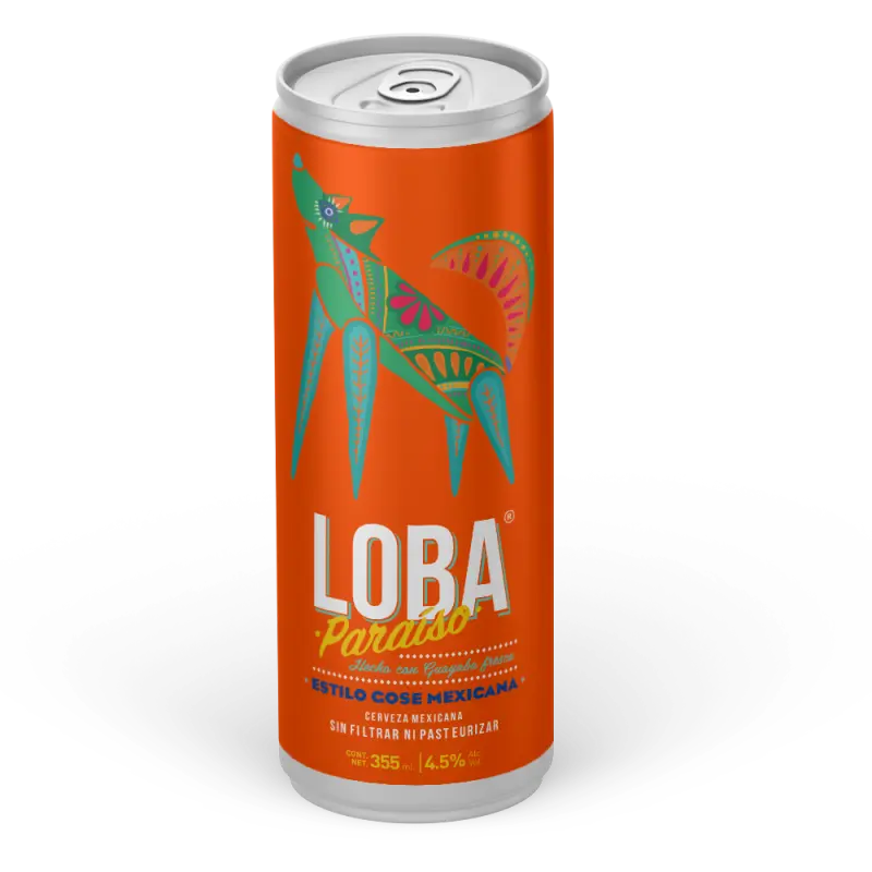 Cerveza Loba Artesenal Paraiso (Guayaba)