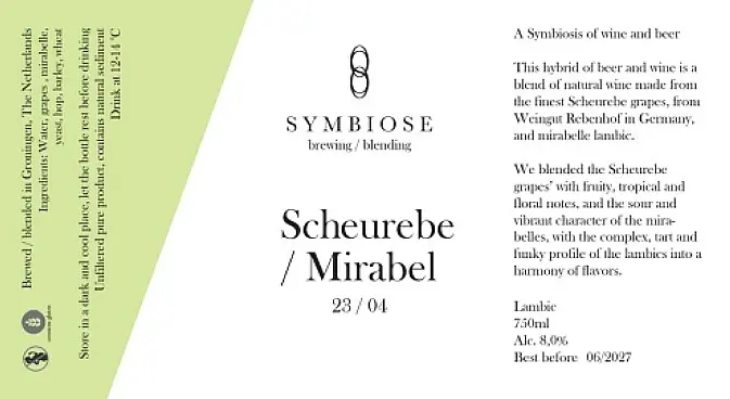 Symbiose Brewing / Blending Scheurebe / Mirabel 23/04
