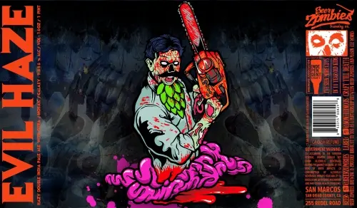 Beer Zombies Brewing Company Evil Haze