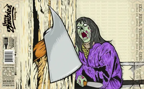 Beer Zombies Brewing Company Axe Brews Vengeance