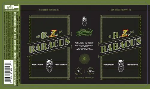 Beer Zombies Brewing Company B.Z. Baracus