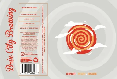 Brix City Brewing Triple Swirlpool (Apricot+Peach+Orange)