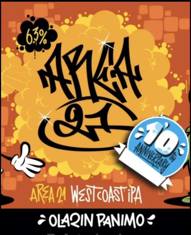 Olarin Panimo Area 21 IPA (10th anniversary edition)