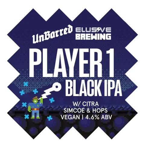 UnBarred Brewery Player 1 - Black IPA