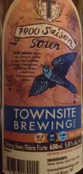 Townsite Brewing 7800 Sour Saison