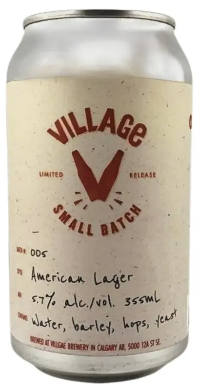 Village Brewery American Lager