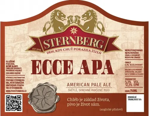 Pivovar Sternberg Ecce APA
