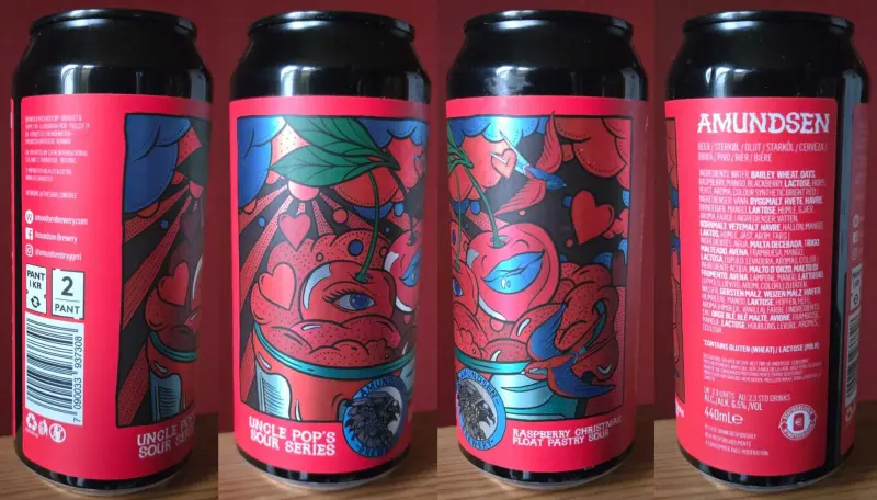 Amundsen Brewery Uncle Pop's Sour Series - Raspberry Christmas Float Pastry Sour