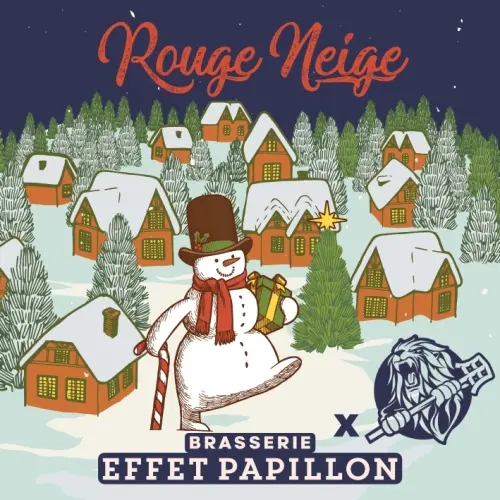 Brasserie Effet Papillon Rouge Neige