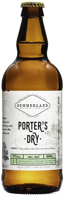 Summerland Heritage Cider Porter's Dry