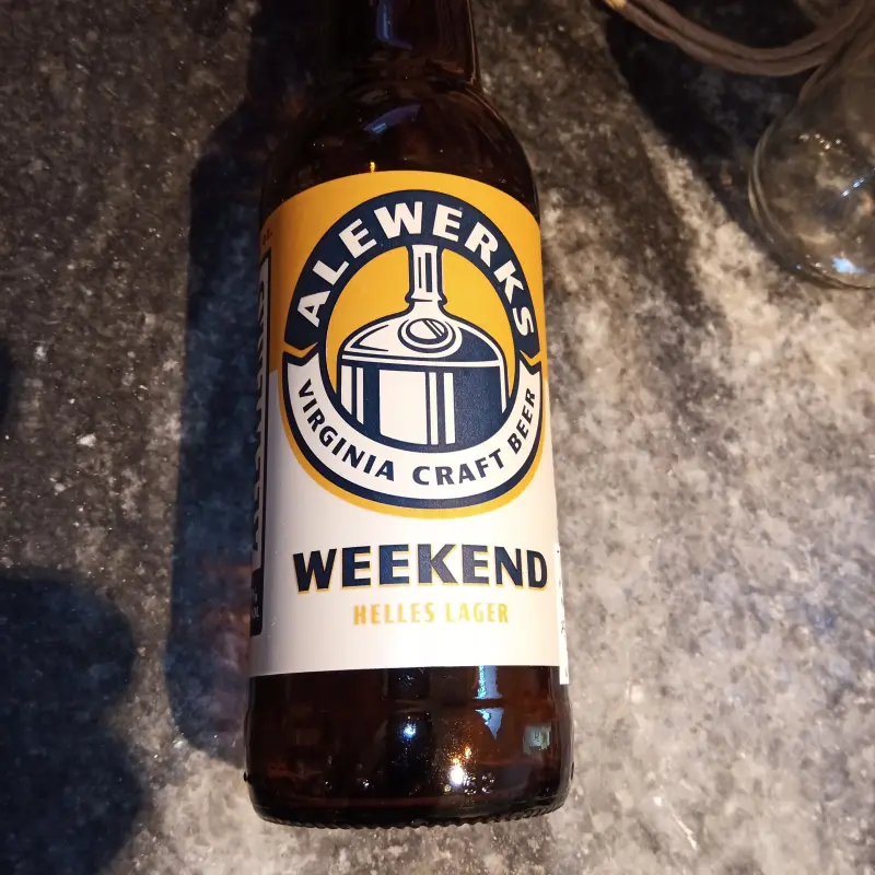 AleWerks Brewing Company Weekend Lager