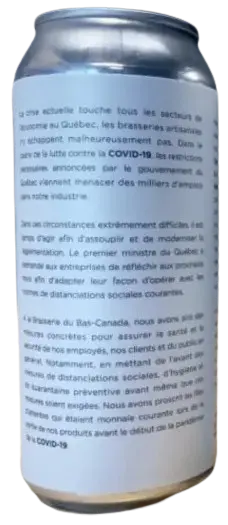 Brasserie du Bas-Canada Bienvenue en 2020