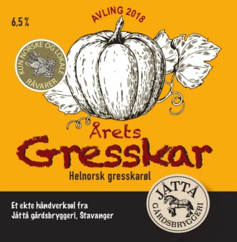 Jåttå Gårdsbryggeri Årets Gresskar