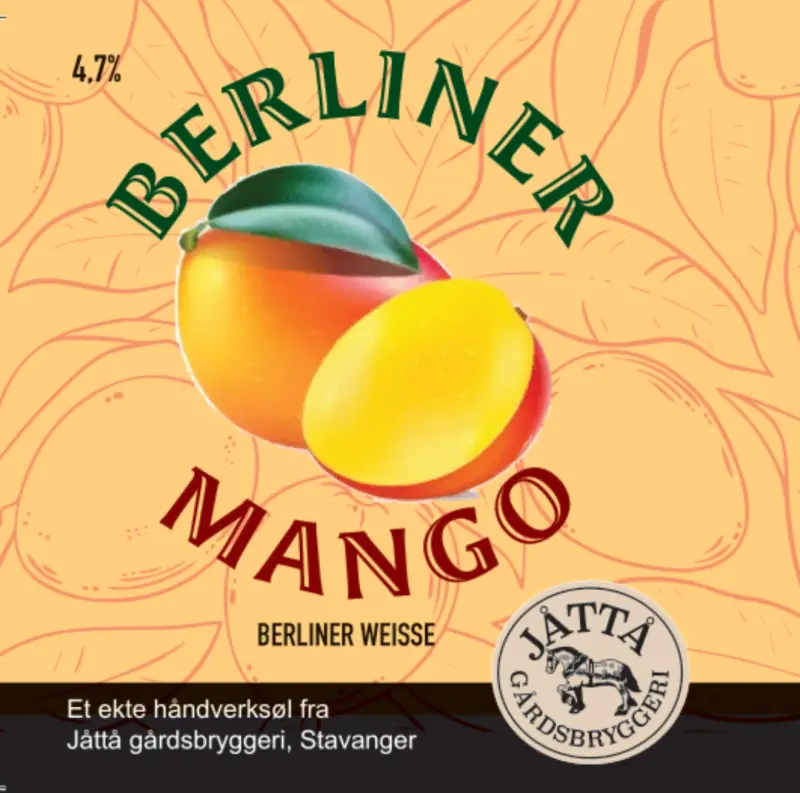 Jåttå Gårdsbryggeri Berliner Mango