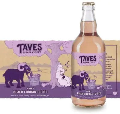 Taves Estate Cidery Ram's Black Currant Cider