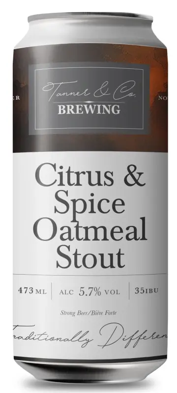 Tanner & Co. Brewing Citrus & Spice Oatmeal Stout