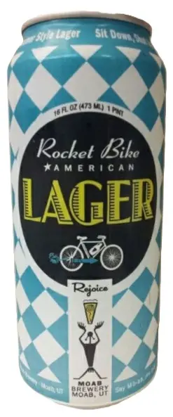 Moab Brewery Rocket Bike American Lager