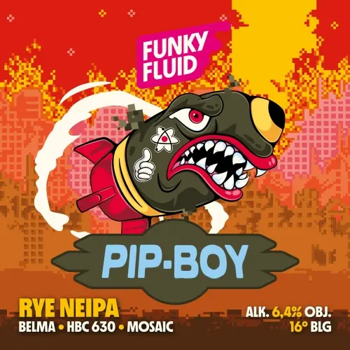 Funky Fluid Game Over: Pip-Boy