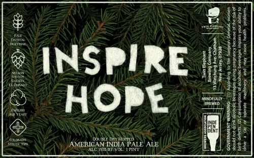 Twin Elephant Brewing Company Inspire Hope: Spruce Tips