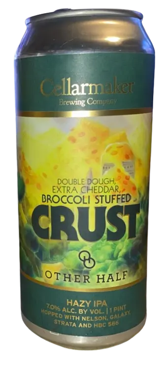 Cellarmaker Brewing Company Double Dough, Extra Cheddar, Broccoli Stuffed Crust