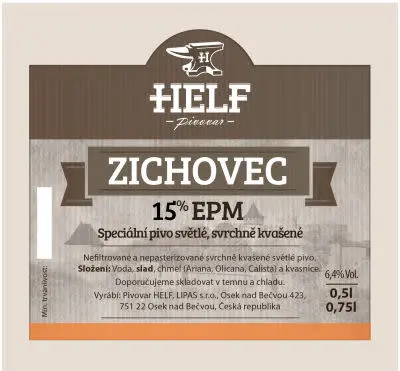 Pivovar Helf Zichovec 15%