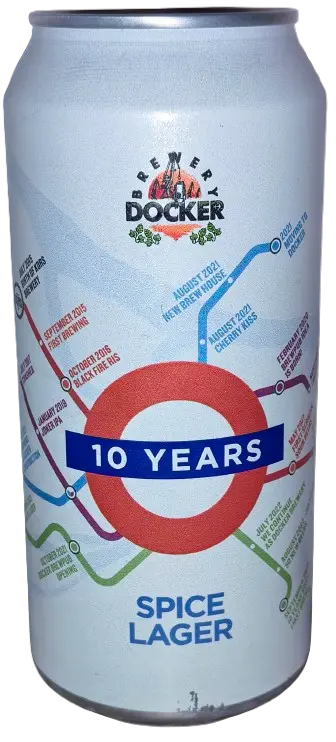 Docker Brewery / Kors 10 Years - Spice Lager