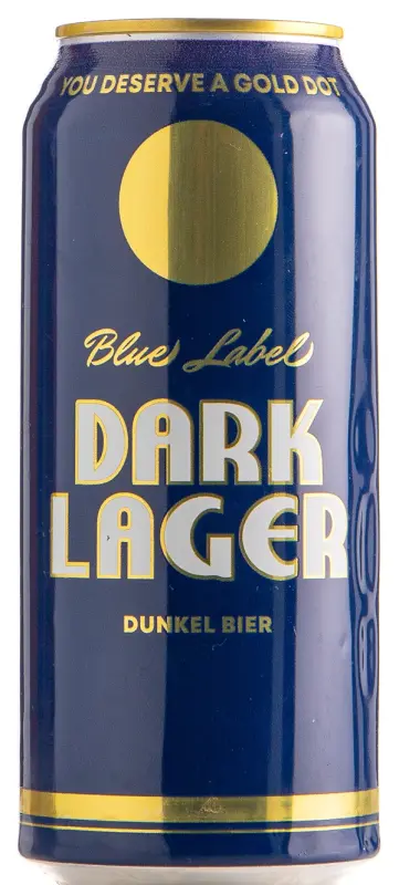 Gold Dot Beer Blue Label Dark Lager