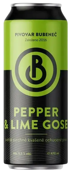 Pivovar Bubeneč Pepper & Lime Gose