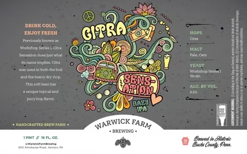 Warwick Farm Brewing Citra Sensation