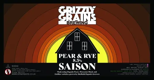 Grizzly Grains Brewing Pear & Rye Saison
