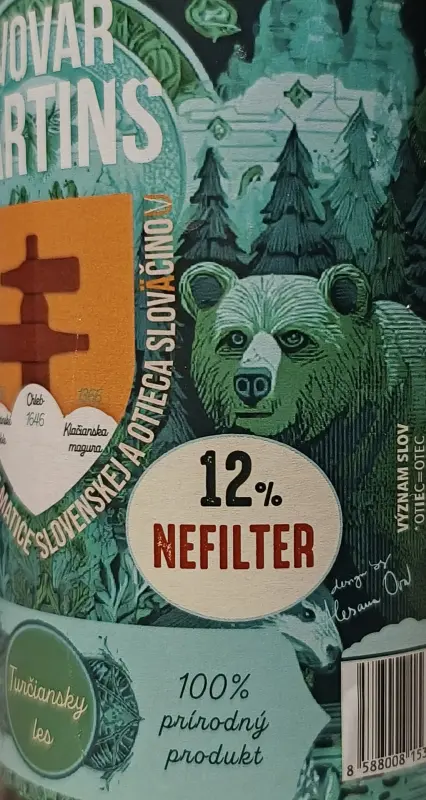 Pivovar Martins 12° nefiltrovaný