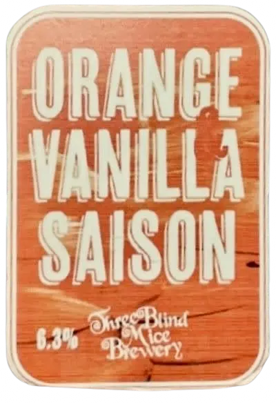 Three Blind Mice Brewery Orange & Vanilla Saison