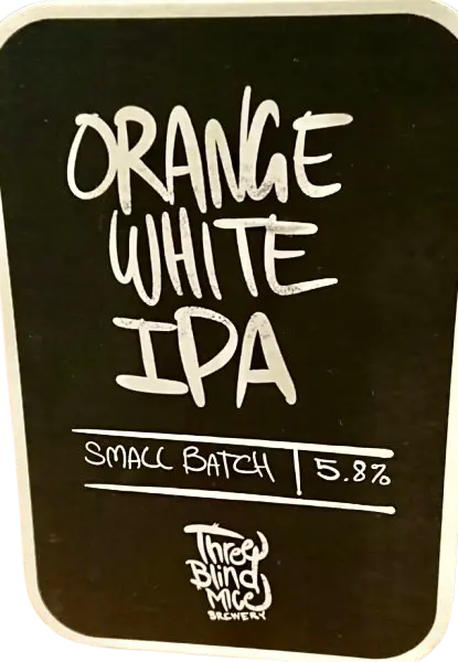 Three Blind Mice Brewery Orange White IPA