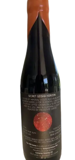 Temporal Artisan Ales Secret Geisha Horizon