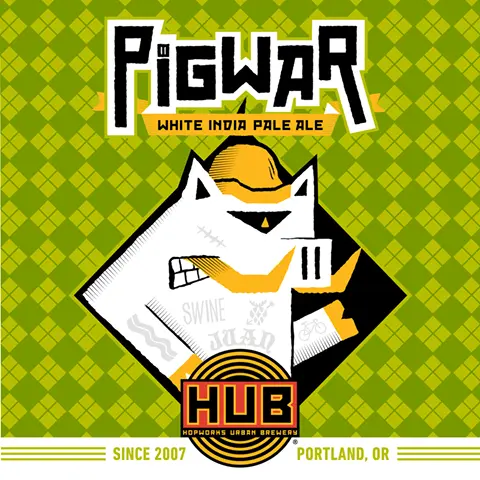 Hopworks Brewery Pig War White IPA